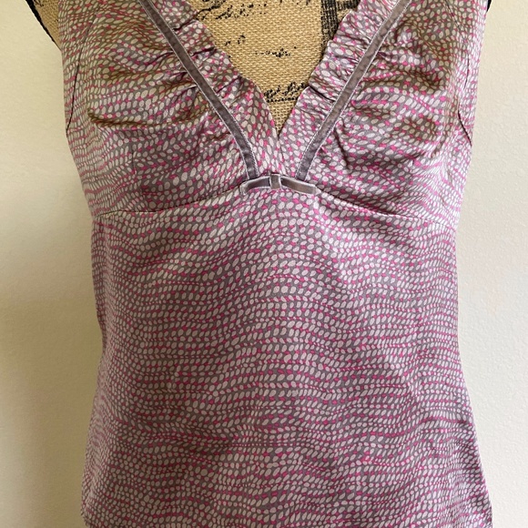 Ted Baker Silk Tank Shell Shirt Top Blouse Size 4 - Picture 8 of 8